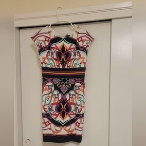 Nicole by Nicole Miller Abstract Print Sheath Dress Size 10